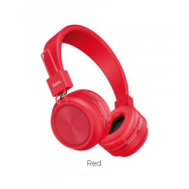 Гарнитура Hoco W 25 (Полноразмерная) Red HiFi ДУ Регулятор Громкости Беспроводная Bluetooth V 5.0