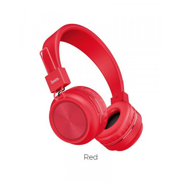 Гарнитура Hoco W 25 (Полноразмерная) Red HiFi ДУ Регулятор Громкости Беспроводная Bluetooth V 5.0