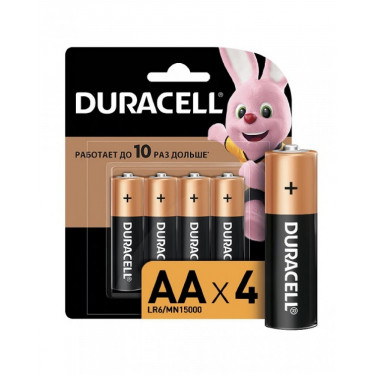 Батарейка DURACELL LR6 Alkaline ( 4BL) BASIC/PLUS