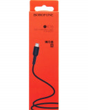 Кабель USB - MicroUSB Borofone BX 16 1.0 m, 2.0A Black, коробочка Силикон