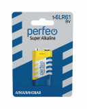 Батарейка Крона PERFEO 6LR61-1BL Super Alkaline