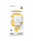 Сетевое Зарядное Устройство 220V- 1*Type-C выход Borofone BAS43A 3.0A White, PD20W, QC3.0 Quick Charge