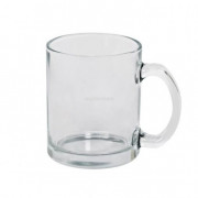 Кружка стеклянная, прозрачная