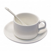 Кофейный набор: блюдце с ложкой и чашка